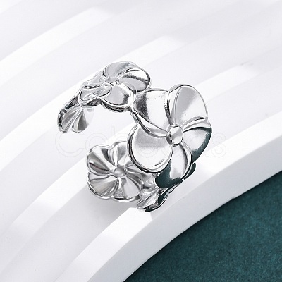 304 Stainless Steel Cuff Rings RJEW-D306-27P-05-1