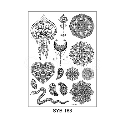 Mandala Pattern Vintage Removable Temporary Water Proof Tattoos Paper Stickers MAND-PW0001-15G-1