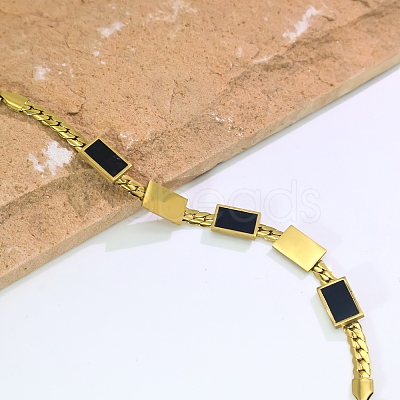 Vintage Stainless Steel Panzer Chain Bracelets for Women LS8659-1