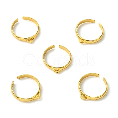 SHEGRACE Adjustable Brass Ring Components XGR0088G-132G-1