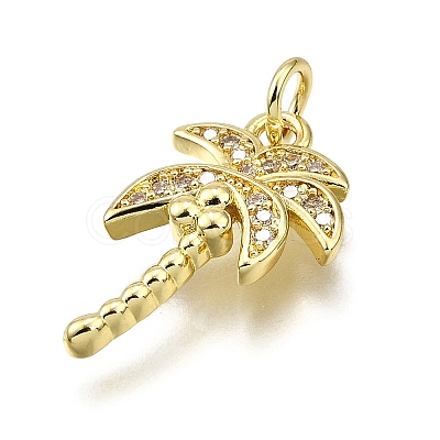 Brass Micro Pave Cubic Zirconia Pendants LS-KK-Z100-02G-1