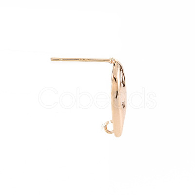 Brass Earring Findings X-KK-S356-441-NF-1