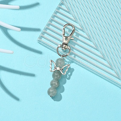 Angel Glass Pendant Decorations HJEW-YW00009-05-1