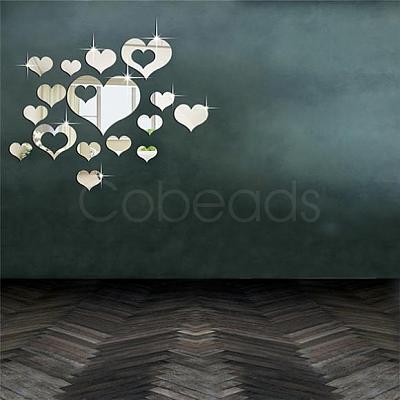 Acrylic Mirror Wall Stickers AJEW-WH0109-55-1