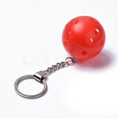 Plastic Pickleball Keychain LS-KEYC-C003-01D-1