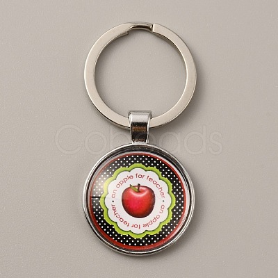 Teacher's Day Time Gem Keychain KEYC-WH0029-51E-P-1