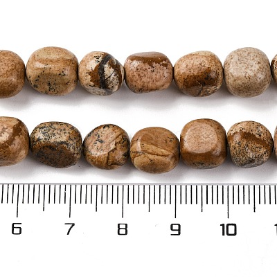 Natural Picture Jasper Beads Strands G-G146-A01-02-1
