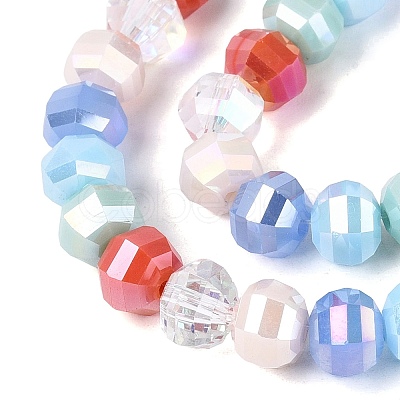 Electroplate Mixed Styles Glass Beads Strands EGLA-N022-14A-A10-1