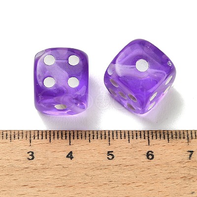 Spray Printed Transparent Acrylic Beads AC-CBA40CF-01D-1