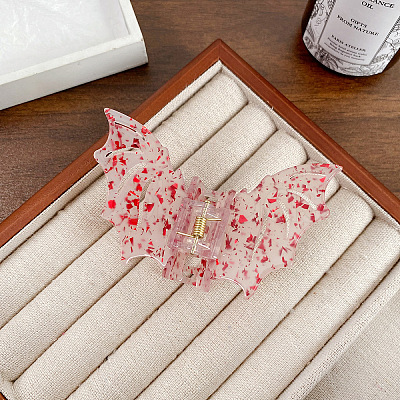 Halloween Bat Acrylic Claw Hair Clips PW-WG87310-01-1