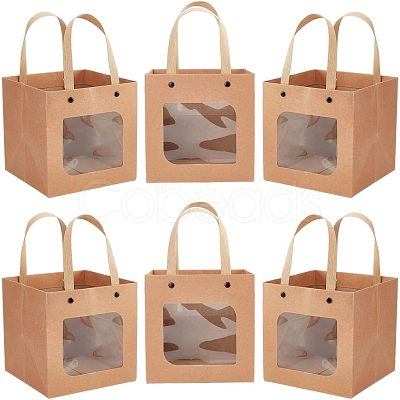 Craft Paper Handbags CARB-WH0018-03A-1