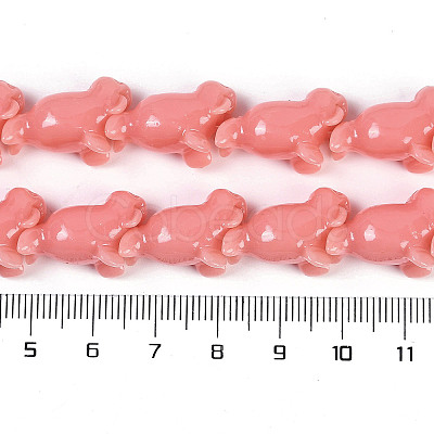 Synthetic Coral Dyed Carved Beads Strands CORA-K009-03-1
