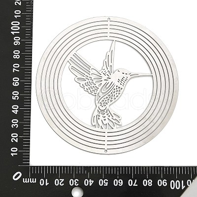 201 Stainless Steel Laser Cut Connector Charms STAS-Z116-01P-03-1