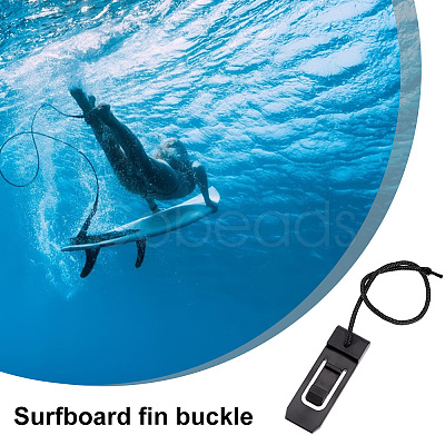 Plastic Sup Split Surfer Paddle Board Fin Clip AJEW-WH0258-882-1