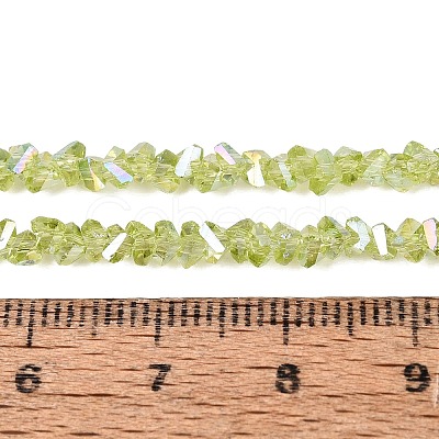 Electroplate Transparent Glass Beads Strands LS-EGLA-Q139-01A-A17-1