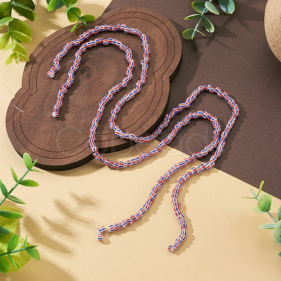 2Strands Handmade Lampwork Beads Strands BLOW-TADJ0001-01G-1