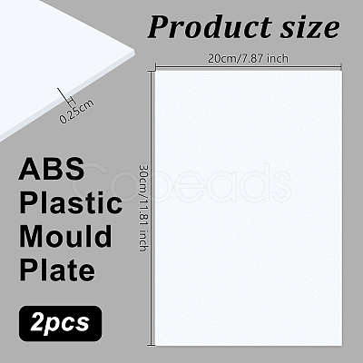 ABS Plastic Mould Plates AJEW-WH0314-399B-02-1