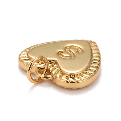 Rack Plating Golden Brass Pendants KK-E260-01G-S-1