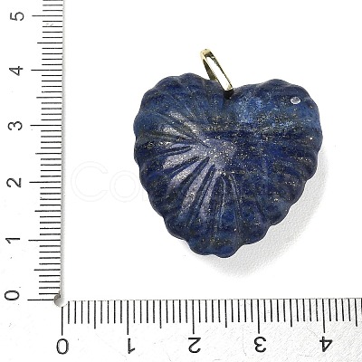 Dyed Natural Lapis Lazuli Carved Pendants G-C276-01G-16-1