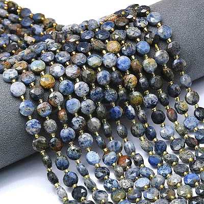 Natural Dumortierite Beads Strands G-C116-A81-02-1