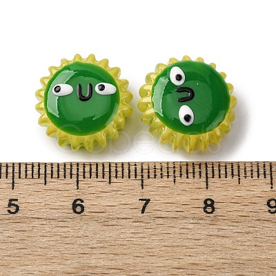 Fuuny Baking Paint Glass Enamel Beads LAMP-Q045-01J-1