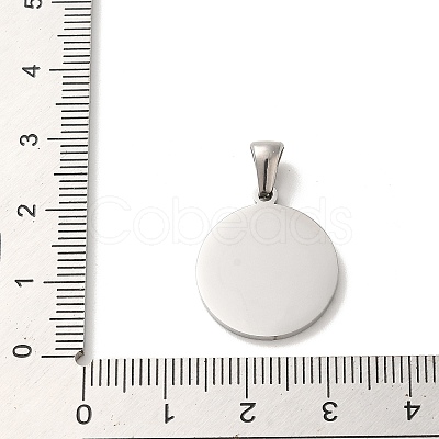 304 Stainless Steel Pendants STAS-I204-Y-P-1