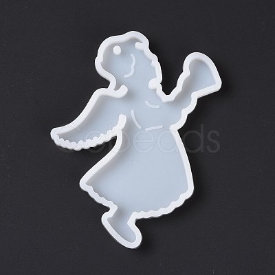 Angel with Heart Pendant Silicone Molds DIY-K051-28-1