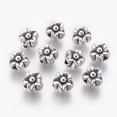 Tibetan Style Alloy Beads X-MPDL-5452-AS-FF-1