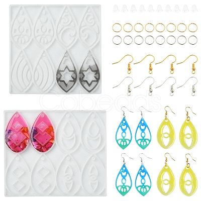 DIY Teardrop Earring Kits DIY-YW0012-77-1