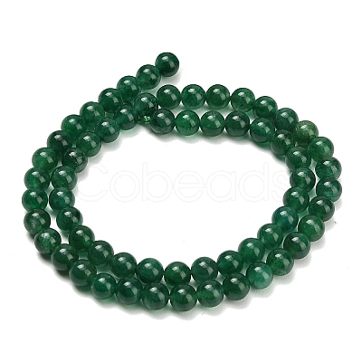 Natural Fuchsite Beads Strands G-L661-B01-6mm-B-1
