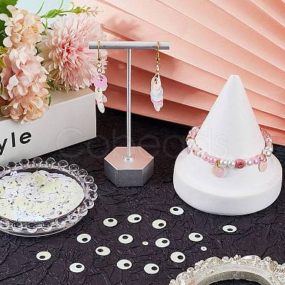5Sets Iridescent PVC Paillette/Sequin Links PVC-SC0001-16B-1