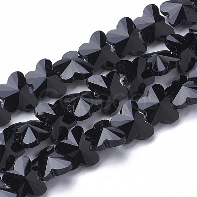 Transparent Glass Beads GLAA-Q066-14mm-B01-1