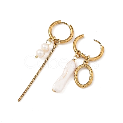 202 Stainless Steel Dangle Huggie Hoop Earrings EJEW-JE07393-1
