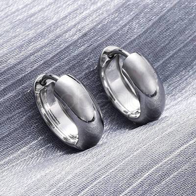 316 Surgical Stainless Steel Creoles Hoop Earrings for Women EJEW-G429-01A-P-1