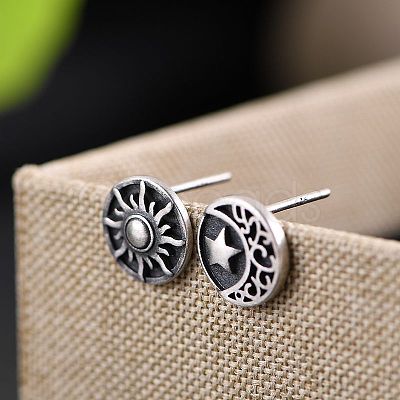 Alloy & 201 Stainless Steel Stud Earrings WGE2607-01-1