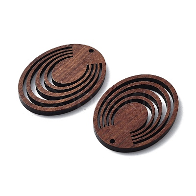 Walnut Wood Laser Cut Pendants WOOD-Q051-04F-1