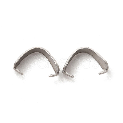 Non-Tarnish 304 Stainless Steel Snap on Bails STAS-L207-19P-1
