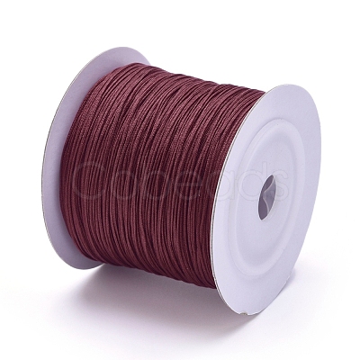 Nylon Braided Cord for Woven Jewelry Making Macrame Craft NWIR-D055-0.6mm-16-1