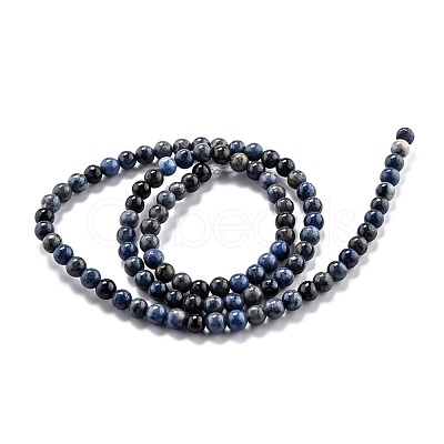 Natural Dumortierite Quartz Beads Strands G-L574-07A-1