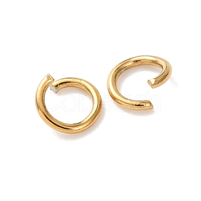 304 Stainless Steel Open Jump Rings A-STAS-R049-4x0.6mm-G-1