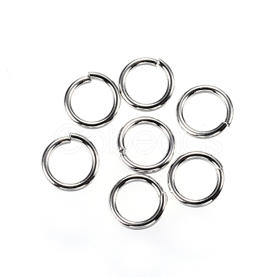 Tarnish Resistant 304 Stainless Steel Open Jump Rings X-STAS-D448-099P-6mm-1