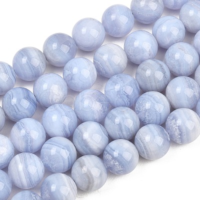 Natural Blue Lace Agate Beads Strands G-D106-A01-12mm-1