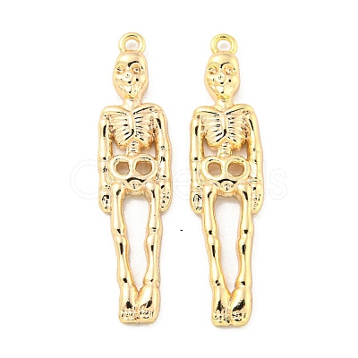 Halloween Themed Brass Pendants KK-L211-012G-03-1