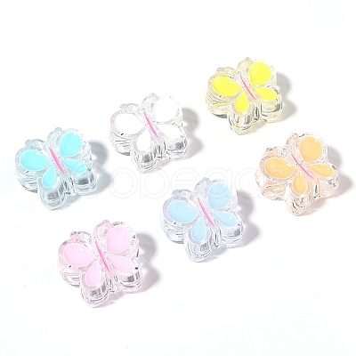 Random color Transparent Acrylic Beads ANIM-PW0001-078B-1