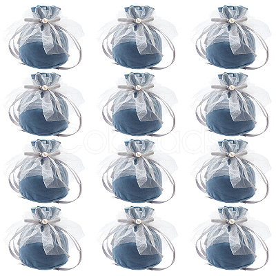 12Pcs Velvet Jewelry Drawstring Gift Bags TP-NB0001-30D-1