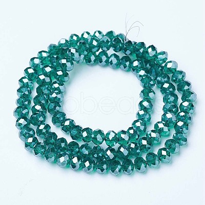 Electroplate Glass Beads Strands EGLA-A034-T2mm-A18-1