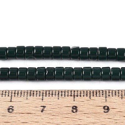 Opaque Solid Color Glass Beads Strands GLAA-N026-2x4mm-10-1