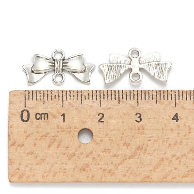 Bowknot Alloy Links connectors EA11930Y-NF-1