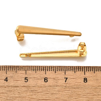304 Stainless Steel Stud Earrings Findings STAS-D310-09G-02-1