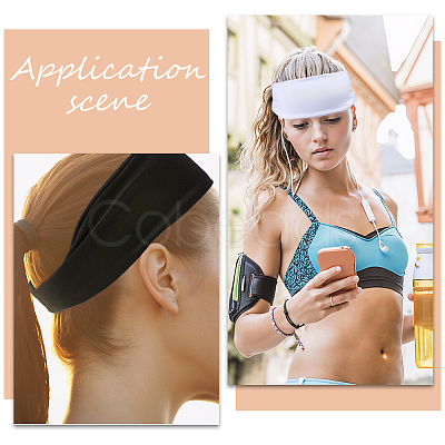 6Pcs 6 Colors Cloth Wide Headband for Sports AJEW-CN0005-07B-1